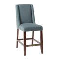 Brody Wing Counter Stool Blue Polyester