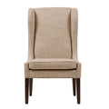 Captains Dining Chair Beige Polyester