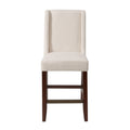Brody Wing Counter Stool Cream Polyester