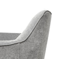 Augustine Swivel Glider Chair Grey Solid Wood