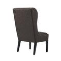 Captains Dining Chair Charcoal Polyester