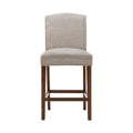 Camel Counter Stool Cream Polyester