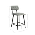 Counter Stool Grey Multi Polyester