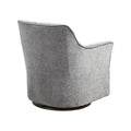 Augustine Swivel Glider Chair Grey Solid Wood