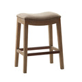 Saddle Counter Stool Linen Polyester