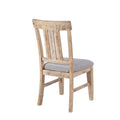 Dining Side Chair Set Of 2Pcs Natural Grey Polyester