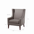 Barton Chair Dark Gray Solid Wood