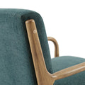 Lounge Chair Teal Polyester