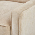 Harris Swivel Chair Cream Solid Wood
