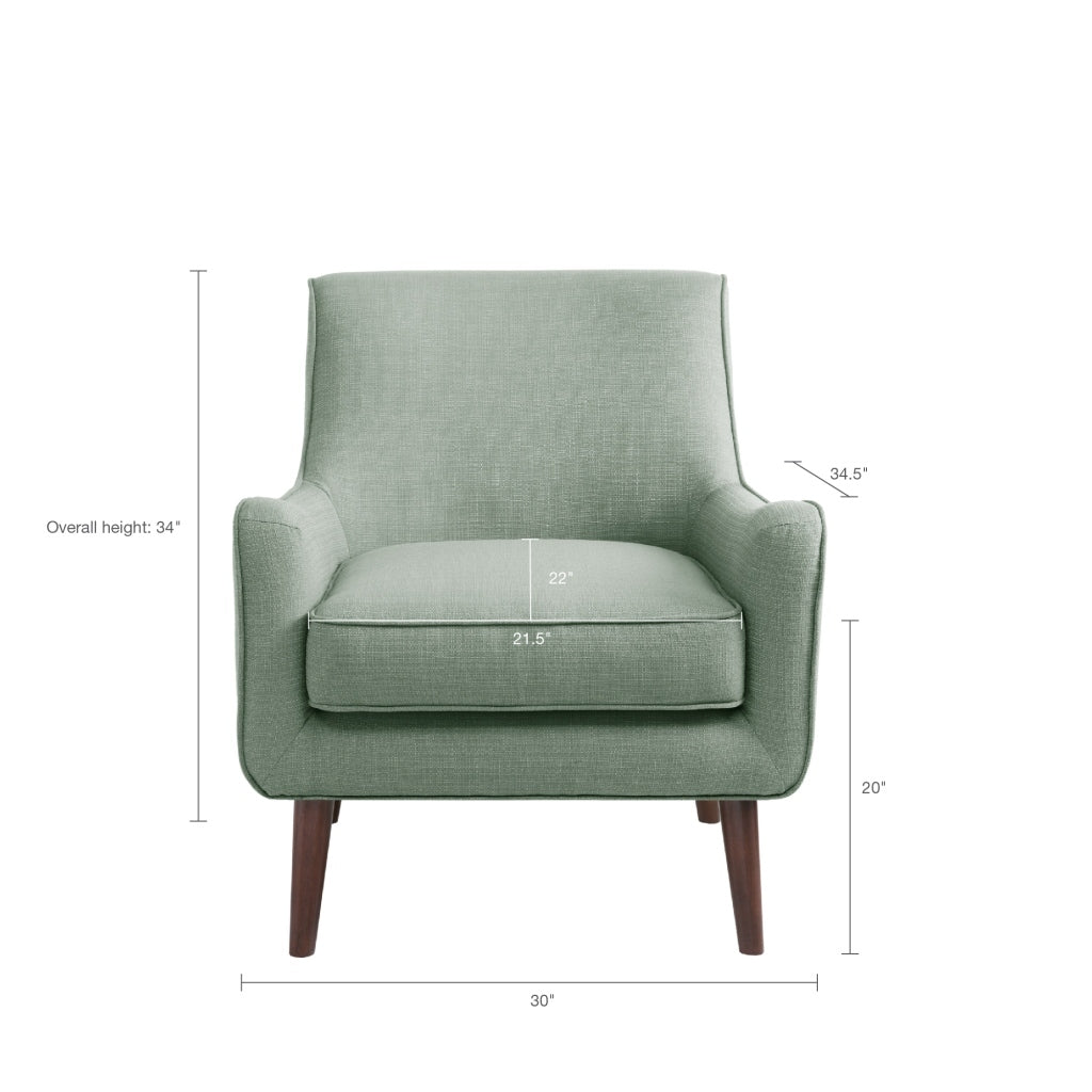Mid Century Accent Chair seafoam-polyester
