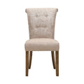 Colfax Dining Chair Set Of 2 Cream Polyester