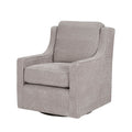 Harris Swivel Chair Grey Solid Wood