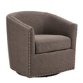 Tyler Swivel Chair Chocolate Solid Wood