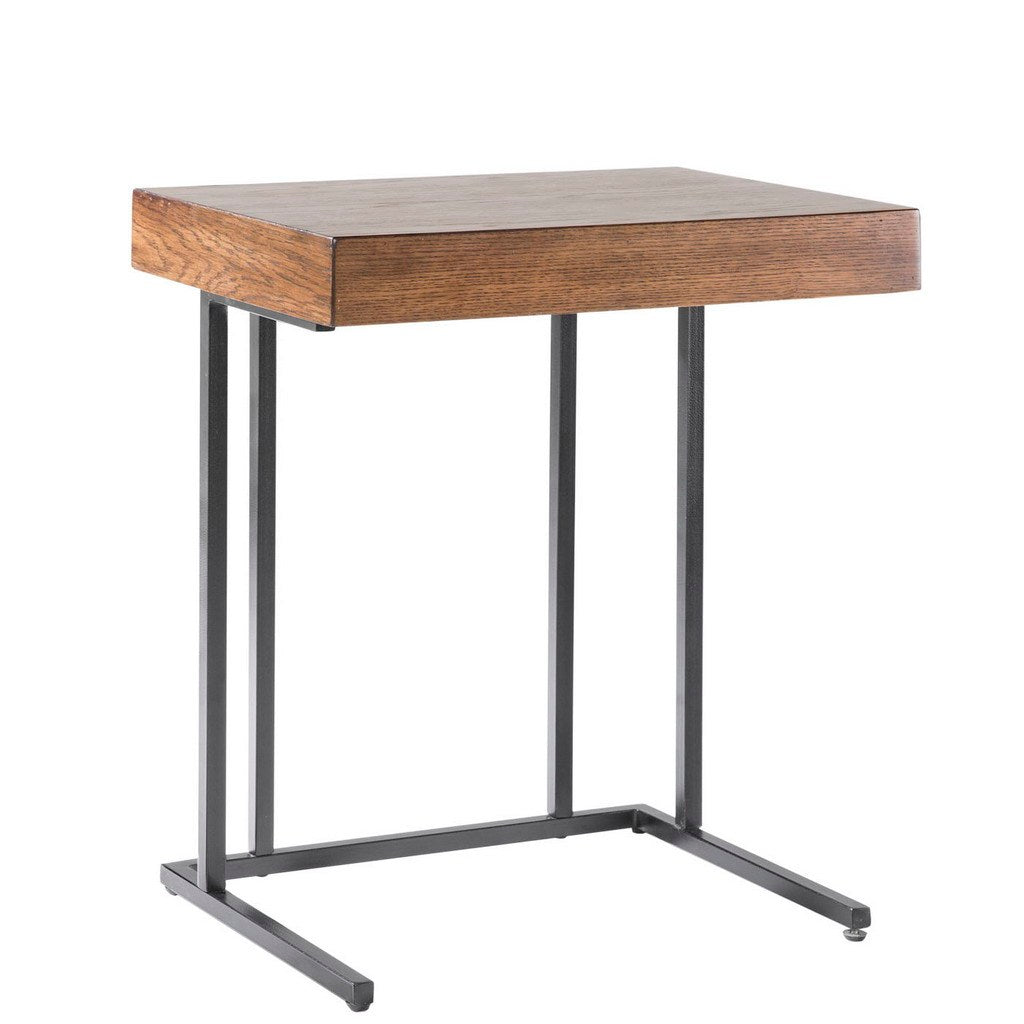 Pull Up Table Pecan Wood