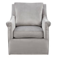Deanna Swivel Chair Grey Solid Wood