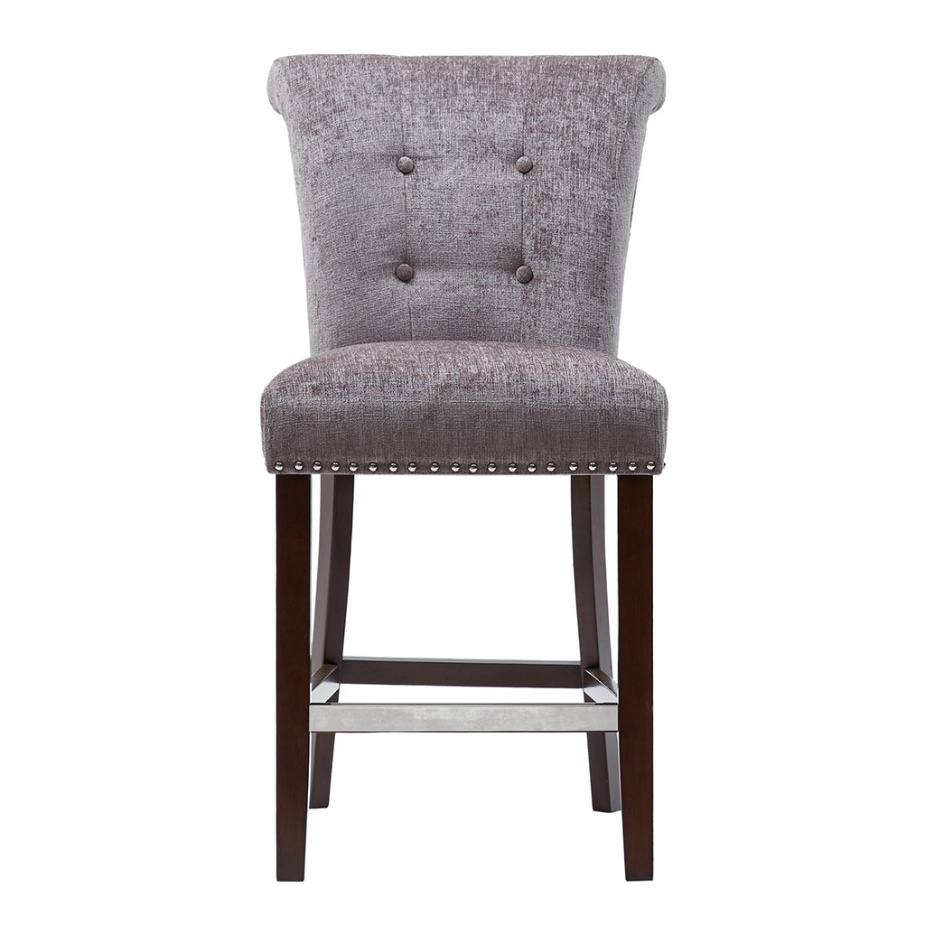Colfax Counter Stool Grey Polyester