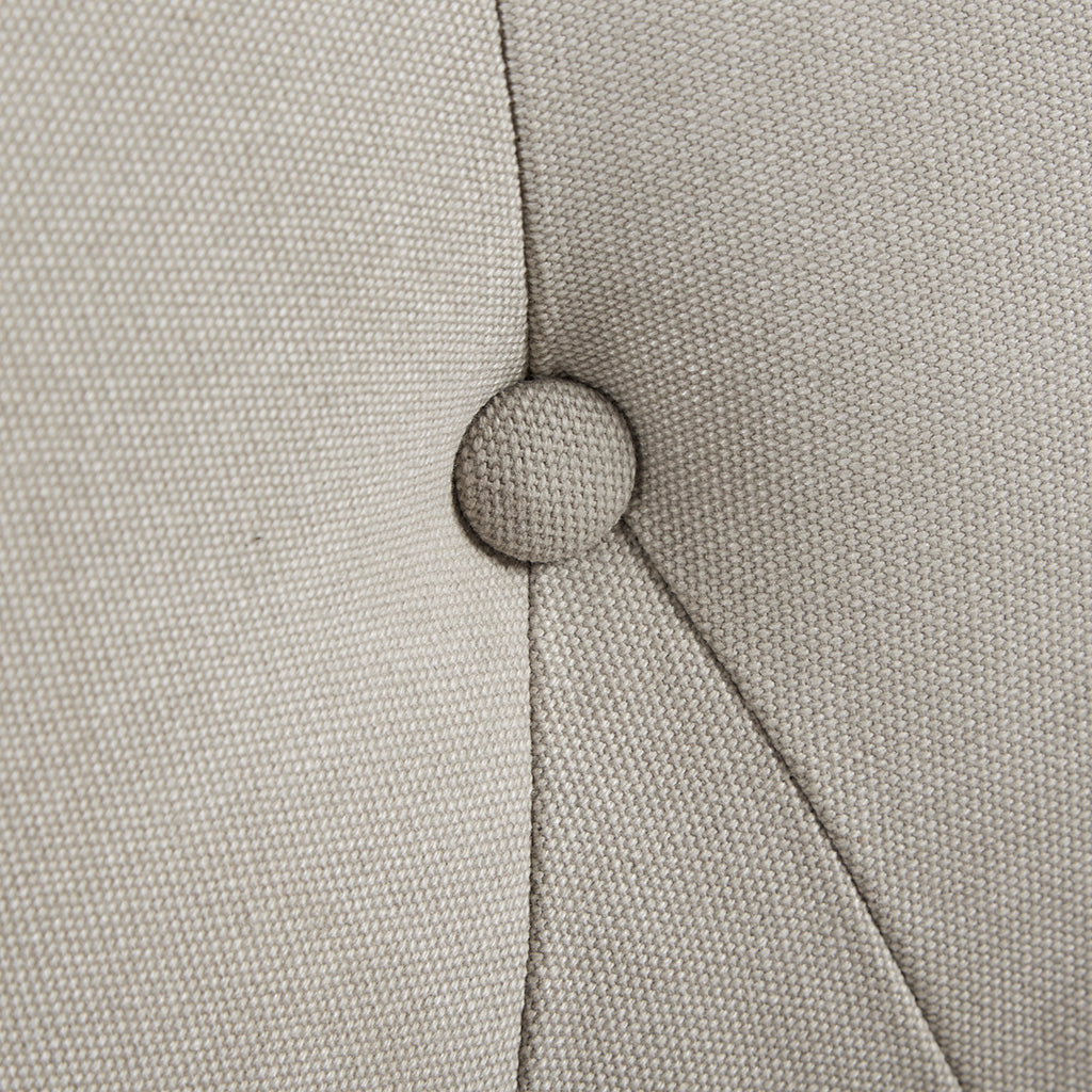 Owen Swivel Chair Beige Solid Wood