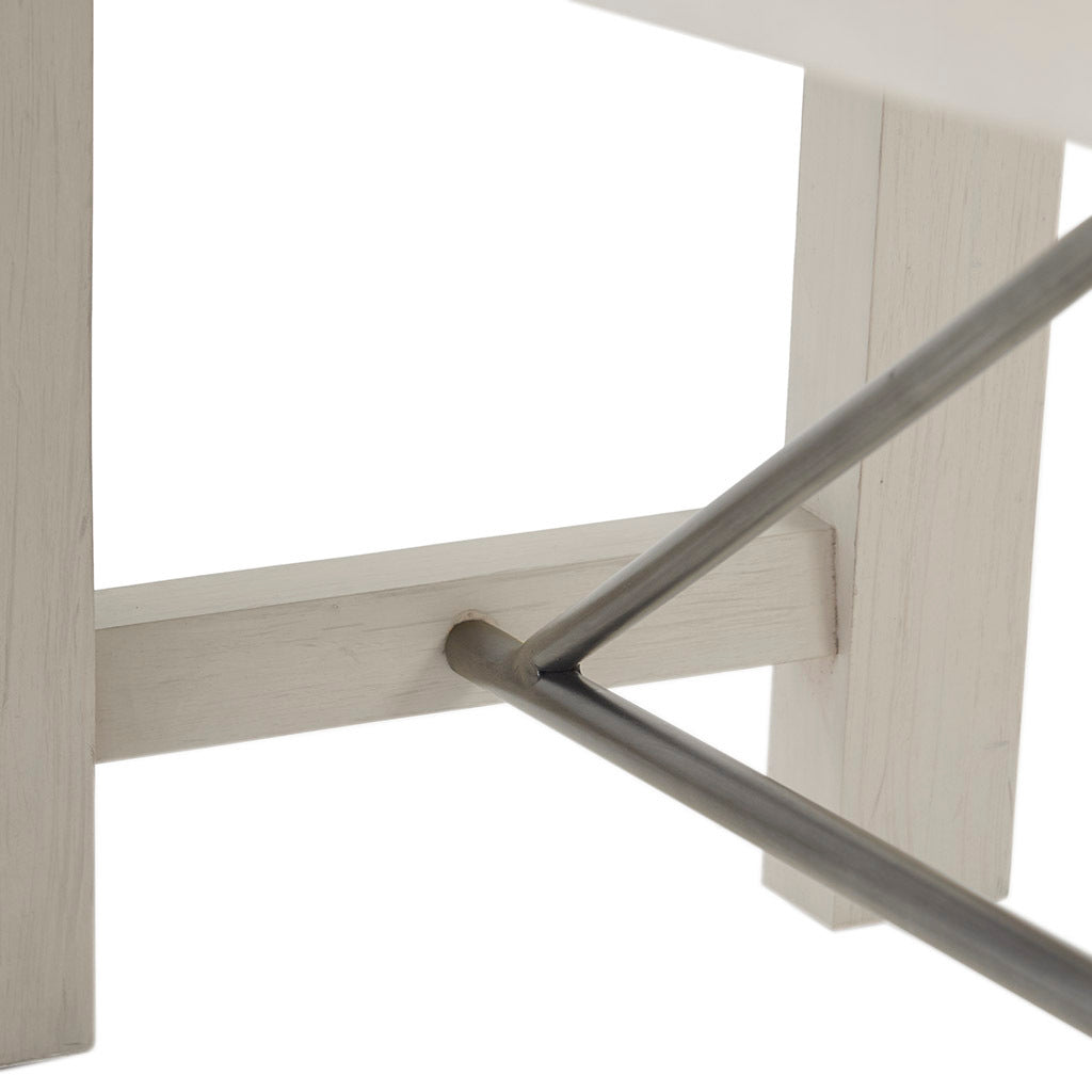 Dining Bench Reclaimed White Wood