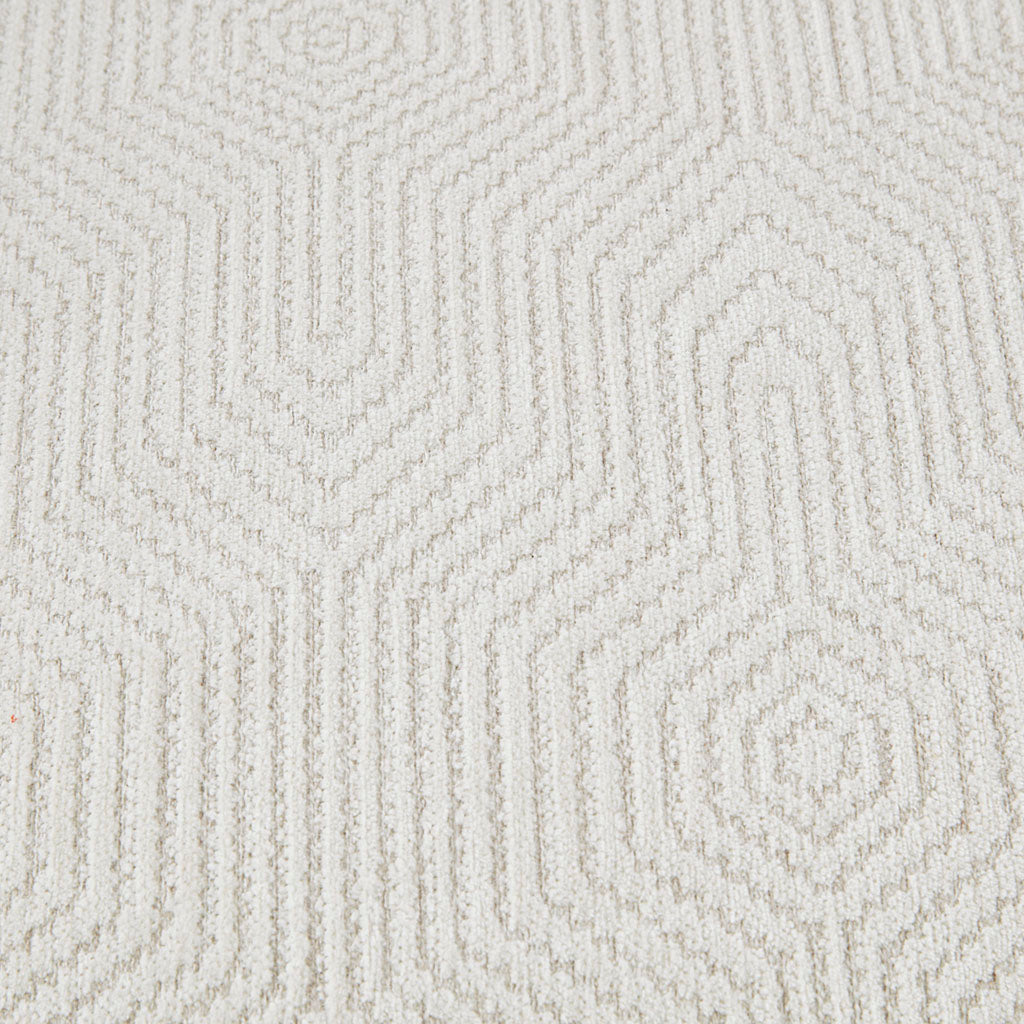 Push Back Recliner Ivory Polyester