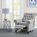 Aidan Push Back Recliner Grey Solid Wood