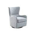 Arianna Swivel Glider Chair Light Blue Solid Wood