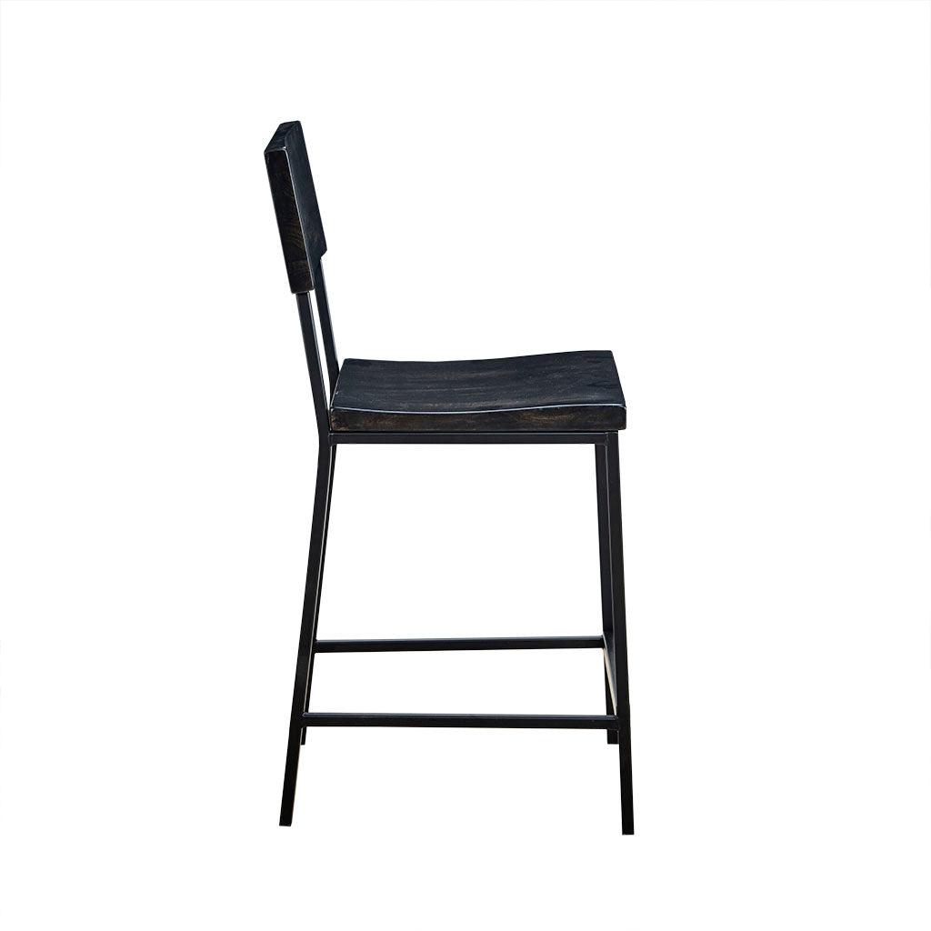 Tacoma 24" Counter Stool Black Wood