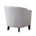 Barrel Arm Chair Cream Polyester