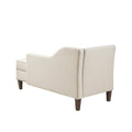 Trinity Accent Chaise Ivory Solid Wood