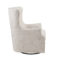 Ella Swivel Glider Chair Cream Solid Wood