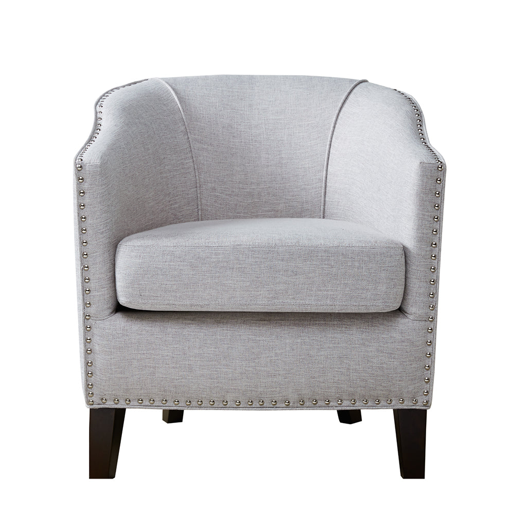 Barrel Arm Chair Cream Polyester