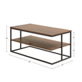 Monarch Coffee Table Dark Coffee Black Mdf