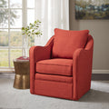 Brianne Swivel Chair Orange Solid Wood