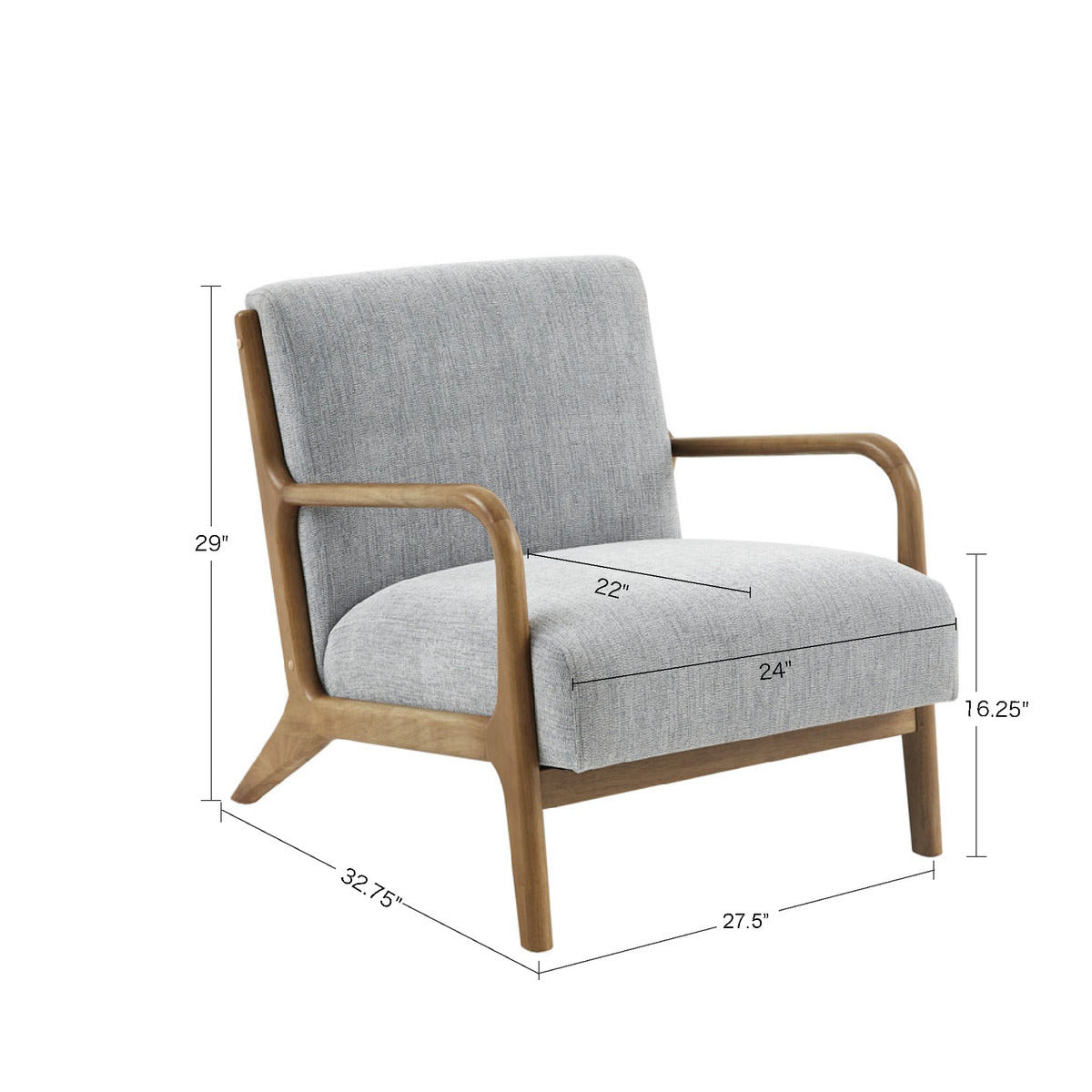 Lounge Chair grey-polyester