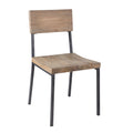 Dining Chair Set of 2 grey-wood