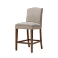 Camel Counter Stool Cream Polyester