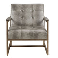 Lounge Chair Grey Metal