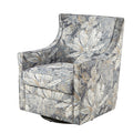 Alana Swivel Glider Chair Multicolor Solid Wood