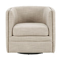 Capstone Swivel Chair Cream Solid Wood