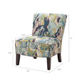 Slipper Accent Chair Multi Polyester