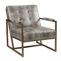 Lounge Chair Grey Metal