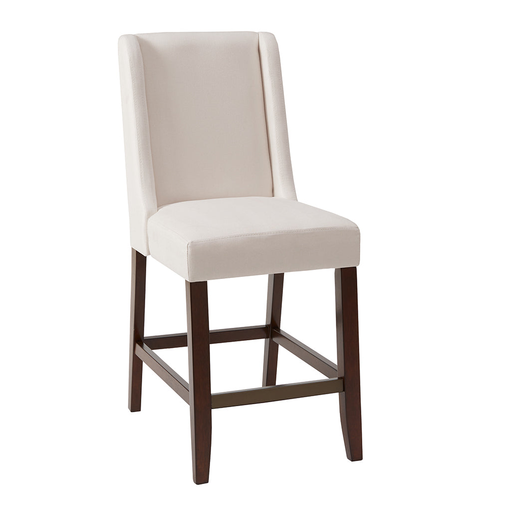 Brody Wing Counter Stool Cream Polyester