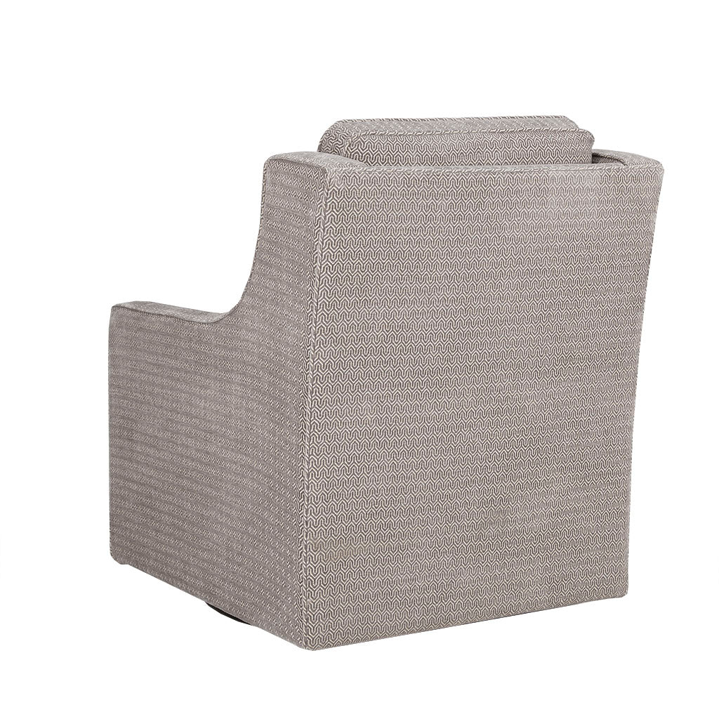 Harris Swivel Chair Grey Solid Wood