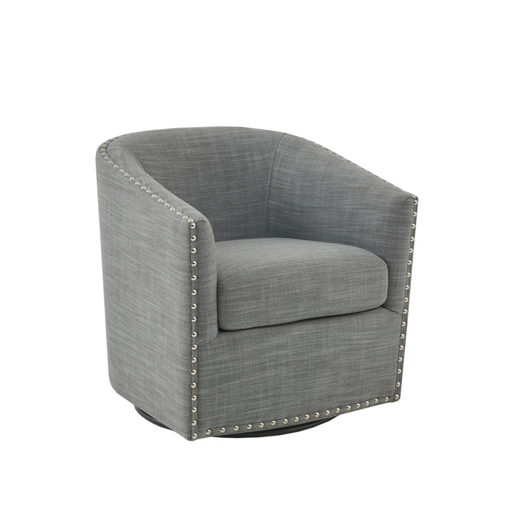 Tyler Swivel Grey Solid Wood