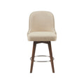 Counter Stool With Swivel Seat Natural Polyester