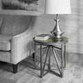 Madison End Table Antique Bronze Wood