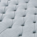 Surfboard Tufted Ottoman Dusty Blue Polyester