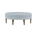 Surfboard Tufted Ottoman Dusty Blue Polyester