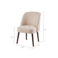 Bexley Rounded Back Dining Chair Natural Polyester