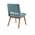 Dining Chair Set Of 2 Blue Polyester