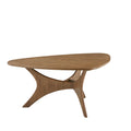 Triangle Wood Coffee Table Light Brown Wood